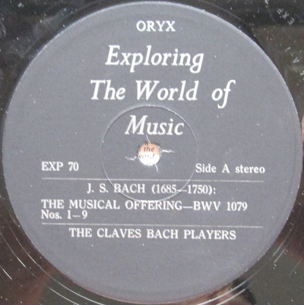 Johann Sebastian Bach - The Claves Bach Soloists : The Musical Offering (LP)