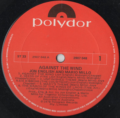 Jon English (3) & Mario Millo : (The Original Soundtrack) Against The Wind (LP, Album)