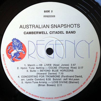 Camberwell Salvation Army Citadel Band : Australian Snapshots (LP, Album)