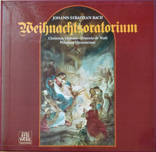 Johann Sebastian Bach - Nikolaus Harnoncourt : Weihnachtsoratorium = Christmas Oratorio = Oratorio de Noël (3xLP + Box)