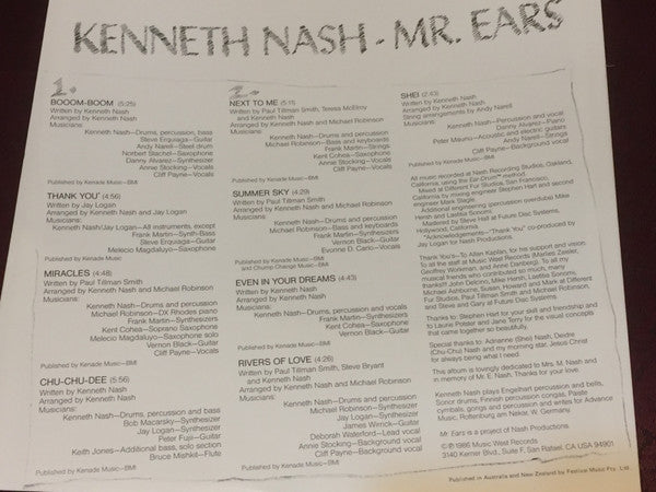 Kenneth Nash : Mr. Ears (LP)