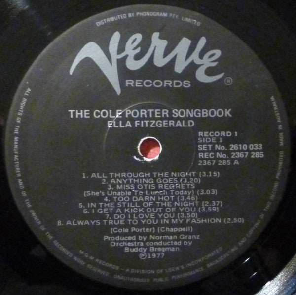 Ella Fitzgerald : Sings The Cole Porter Song Book (2xLP, Album, Gat)