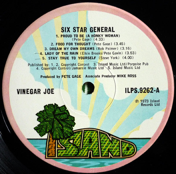 Vinegar Joe : Six Star General (LP, Album, Gat)