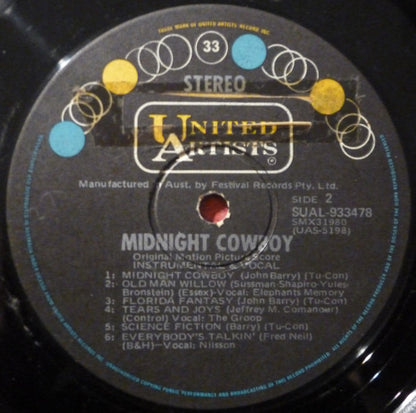 Various : Midnight Cowboy (Original Motion Picture Score) (LP, Album)