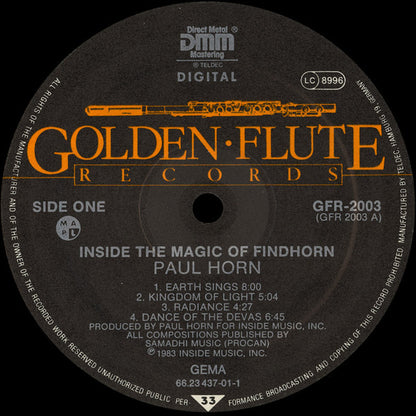 Paul Horn : Inside The Magic Of Findhorn (LP, Album)