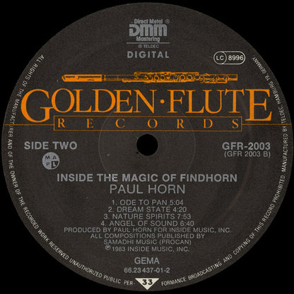 Paul Horn : Inside The Magic Of Findhorn (LP, Album)