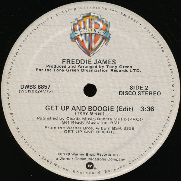 Freddie James : Get Up And Boogie (12")