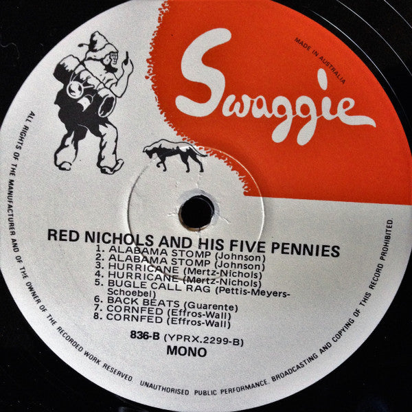 Red Nichols And His Five Pennies : Red Nichols And His Five Pennies Volume One 1926-1927 (LP, Comp, Mono)
