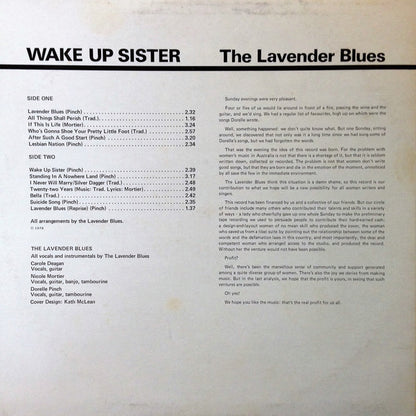 The Lavender Blues (2) : Wake Up Sister (LP, Album)