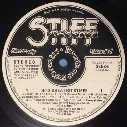 Various : Hits Greatest Stiffs (LP, Comp)