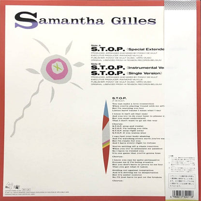 Samantha Gilles : S.T.O.P. (12", Single)
