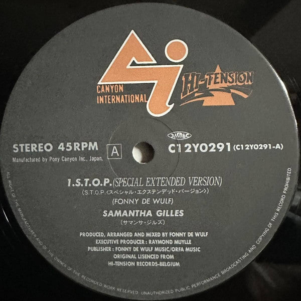 Samantha Gilles : S.T.O.P. (12", Single)