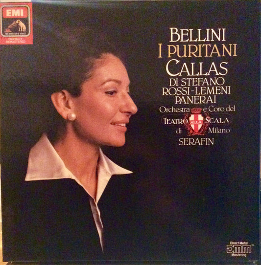 Vincenzo Bellini - Maria Callas, Giuseppe Di Stefano, Nicola Rossi-Lemeni, Rolando Panerai, Orchestra Del Teatro Alla Scala E Coro Del Teatro Alla Scala, Tullio Serafin : I Puritani (Opera In Three Acts) (2xLP, Mono, RE, RM, DMM + Box)