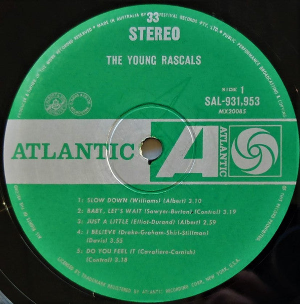 The Young Rascals : The Young Rascals (LP, Album)