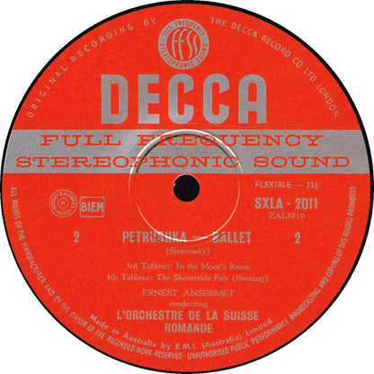 Igor Stravinsky, Ernest Ansermet · L'Orchestre De La Suisse Romande : Petrushka (LP, Album)