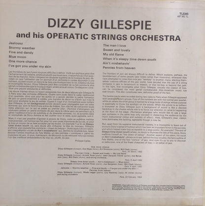 Dizzy Gillespie And His Operatic Strings : Dizzy Gillespie And His Operatic Strings Orchestra (LP, Mono)