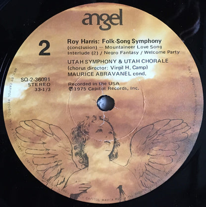 Roy Harris, Maurice Abravanel Conducting The Utah Symphony* & Utah Chorale : Folk-Song Symphony (LP, Album, Quad)