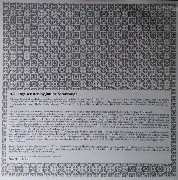 The Black Keys : Chulahoma (LP, Album, RP)