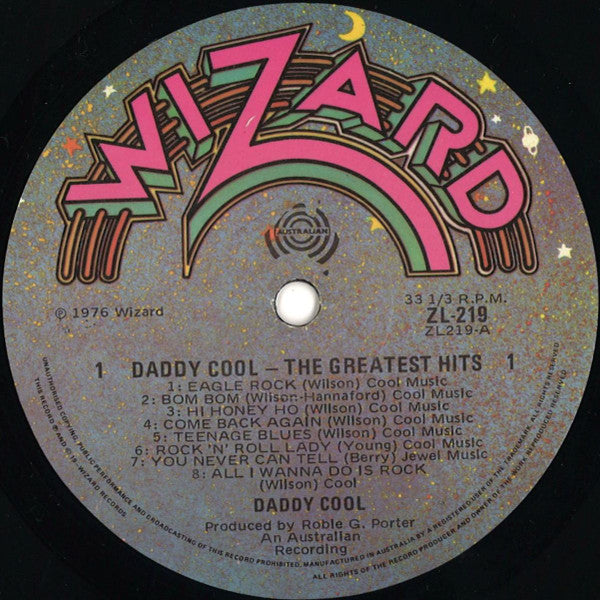 Daddy Cool (5) : Daddy Cool's Greatest Hits (LP, Comp, RE, Emb)