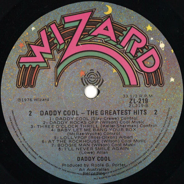 Daddy Cool (5) : Daddy Cool's Greatest Hits (LP, Comp, RE, Emb)