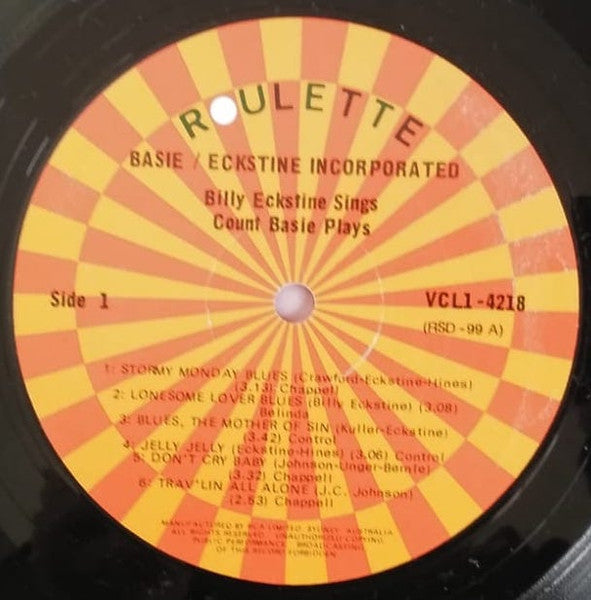 Billy Eckstine and The Count Basie Orchestra : Basie Eckstine Inc (LP)