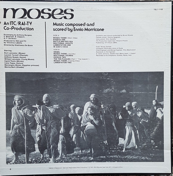 Ennio Morricone : Moses (Original Motion Picture Soundtrack) (LP)