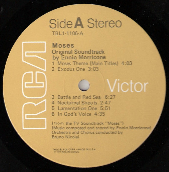 Ennio Morricone : Moses (Original Motion Picture Soundtrack) (LP)