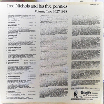 Red Nichols And His Five Pennies : Red Nichols And His Five Pennies Volume Two 1927-1928 (LP, Comp, Mono)