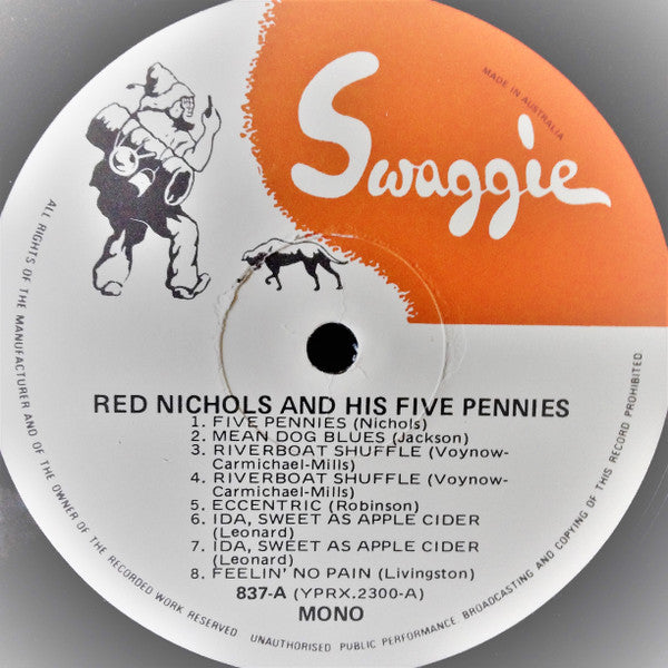 Red Nichols And His Five Pennies : Red Nichols And His Five Pennies Volume Two 1927-1928 (LP, Comp, Mono)