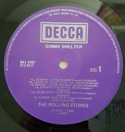 The Rolling Stones : Gimme Shelter (LP, Comp, RE)