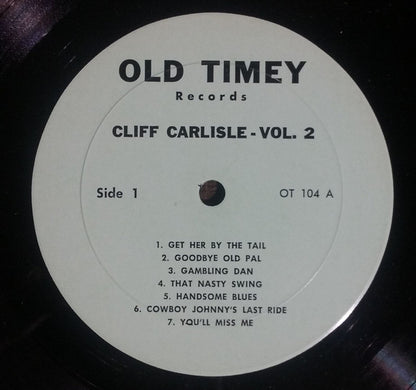 Cliff Carlisle : Volume 2 (LP, Comp)