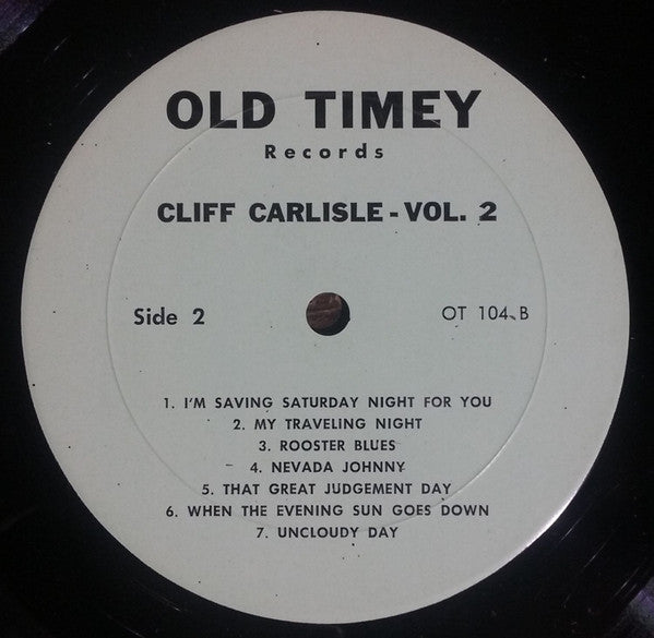 Cliff Carlisle : Volume 2 (LP, Comp)