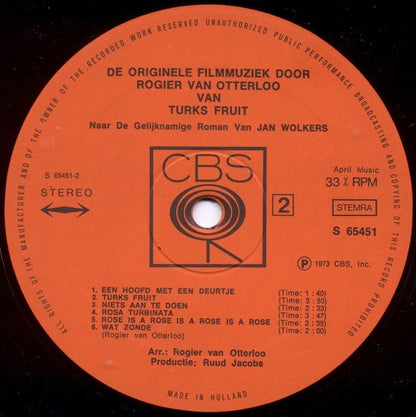 Rogier van Otterloo M.m.v. Trio Louis Van Dyke* : Turks Fruit (LP, Album)