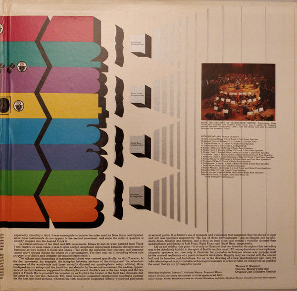 Boulez* Conducts Bartók*, New York Philharmonic : Concerto For Orchestra (LP, Album, Quad, Gat)
