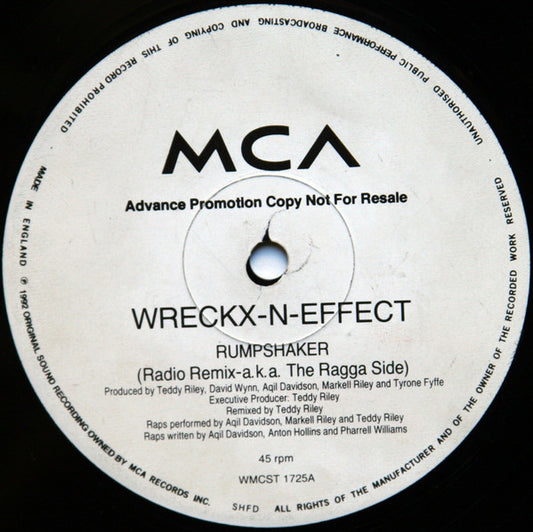 Wrecks-N-Effect : Rumpshaker (12", Promo)