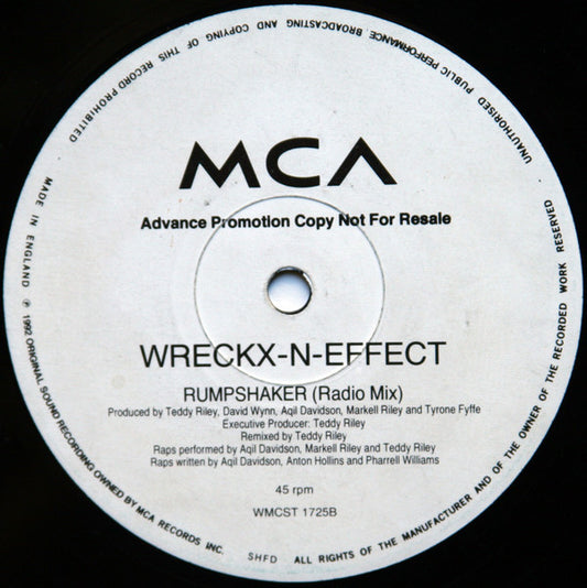 Wrecks-N-Effect : Rumpshaker (12", Promo)