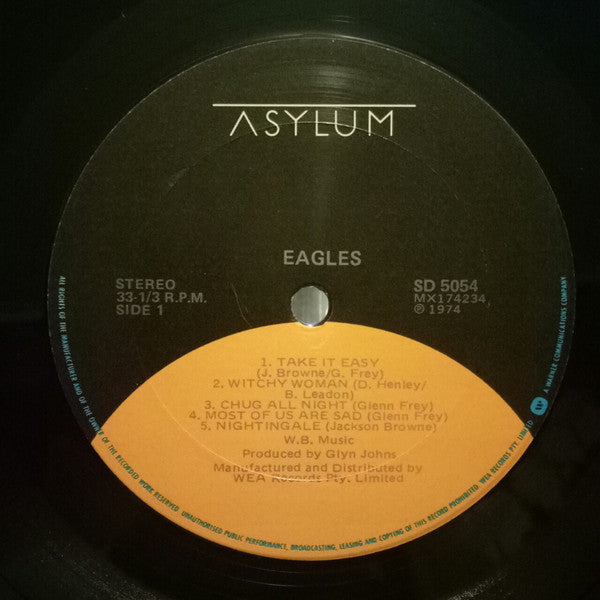 Eagles : Eagles (LP, Album, RP)