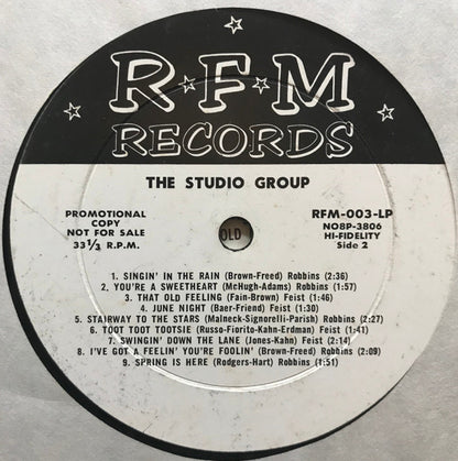 The Studio Group (3) : Music For All Hours! (A Programming Aid For Broadcasters) (LP, Promo)