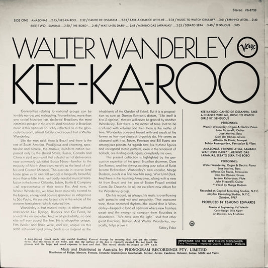 Walter Wanderley : Kee-Ka-Roo (LP, Album)