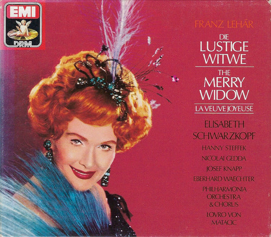 Franz Lehár - Elisabeth Schwarzkopf, Hanny Steffek, Nicolai Gedda, Josef Knapp (2), Eberhard Wächter, Philharmonia Orchestra & Philharmonia Chorus, Lovro Von Matacic : Die Lustige Witwe = The Merry Widow = La Veuve Joyeuse (2xCD, Album, RE, RM + Box, Sli)