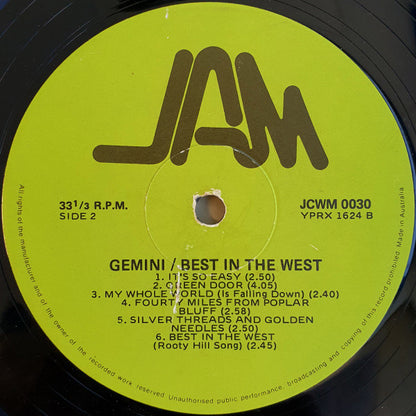 Gemini (119) : The Best In The West (LP, Album)