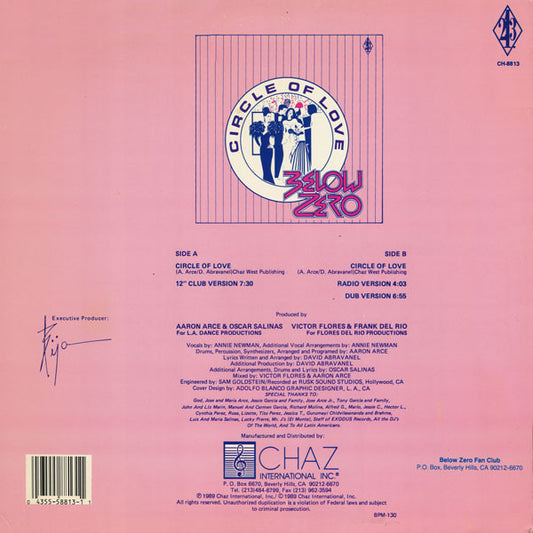 Below Zero : Circle Of Love (12")