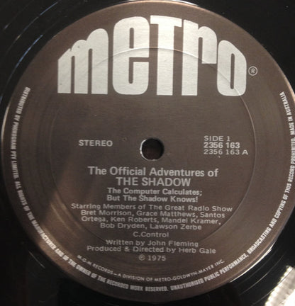 The Shadow Radio Program : The Official Adventures Of The Shadow (LP, Album)