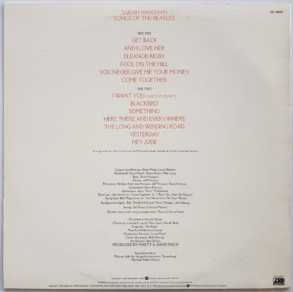 Sarah Vaughan : Songs Of The Beatles (LP, Album)