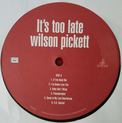 Wilson Pickett : It's Too Late (LP, Album, RE, Unofficial)