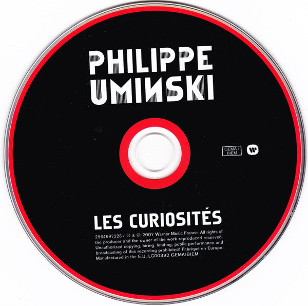 Philippe Uminski : Les Curiosités (CD, Album)