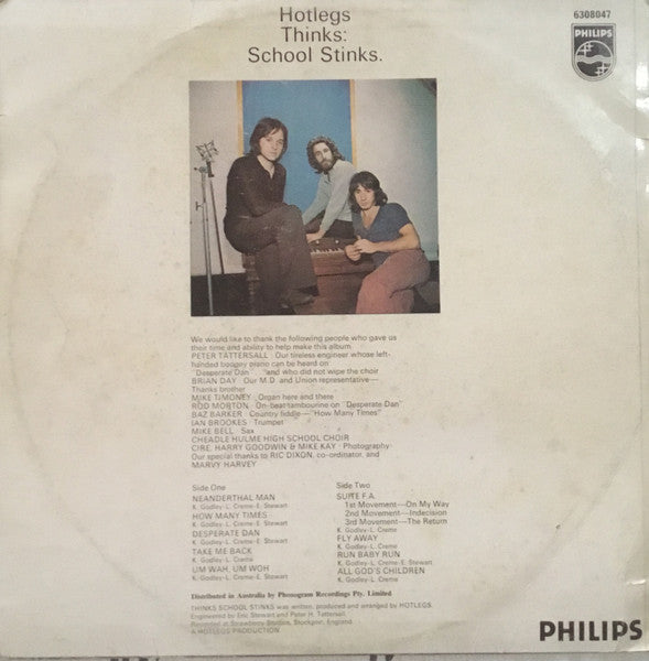 Hotlegs : Thinks School Stinks (LP, Album)
