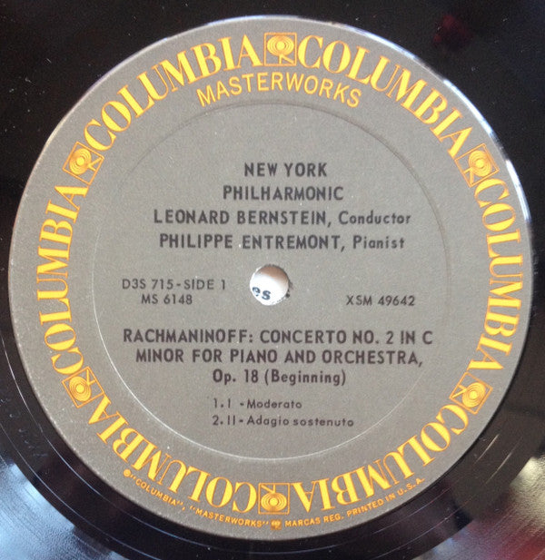 Philippe Entremont, Eugene Ormandy, Leonard Bernstein, The Philadelphia Orchestra, New York Philharmonic : The Great Romantic Piano Concertos (3xLP, Comp, RE + Box)