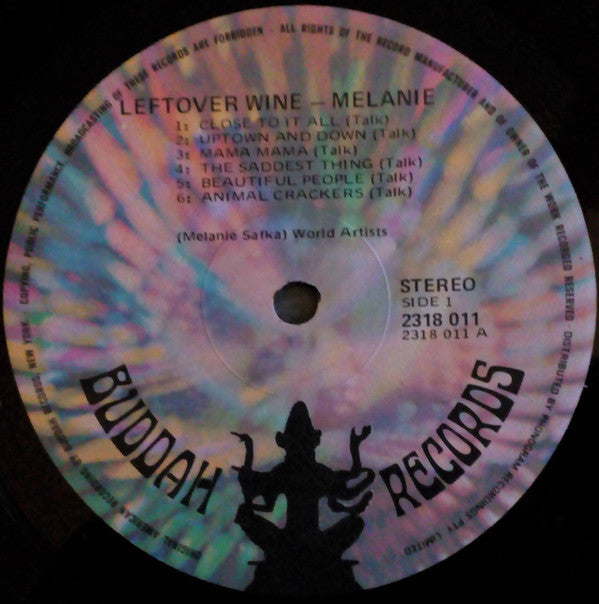 Melanie (2) : Leftover Wine (LP, Album, Gat)