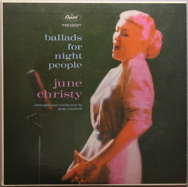 June Christy : Ballads For Night People (LP, Album, Mono, RP, Scr)